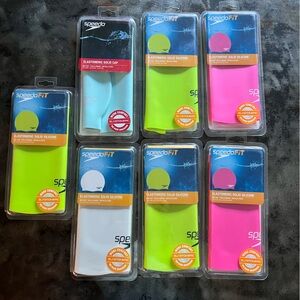 7 Speedo Swim Caps NWT